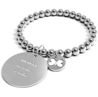 Bracciale 10 Buoni Propositi Donna in Acciaio DA OGGI INSIEME SI VOLA